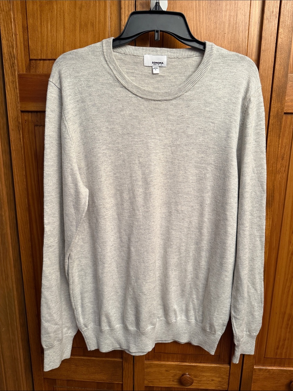 Sonoma Men's Crewneck Sweater in Light Gray NWOT never worn size large